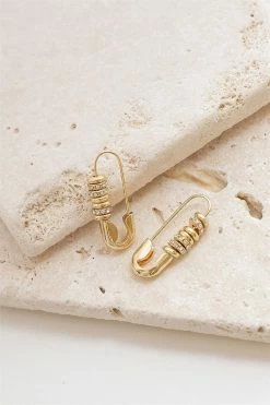 Golden Pin Earrings