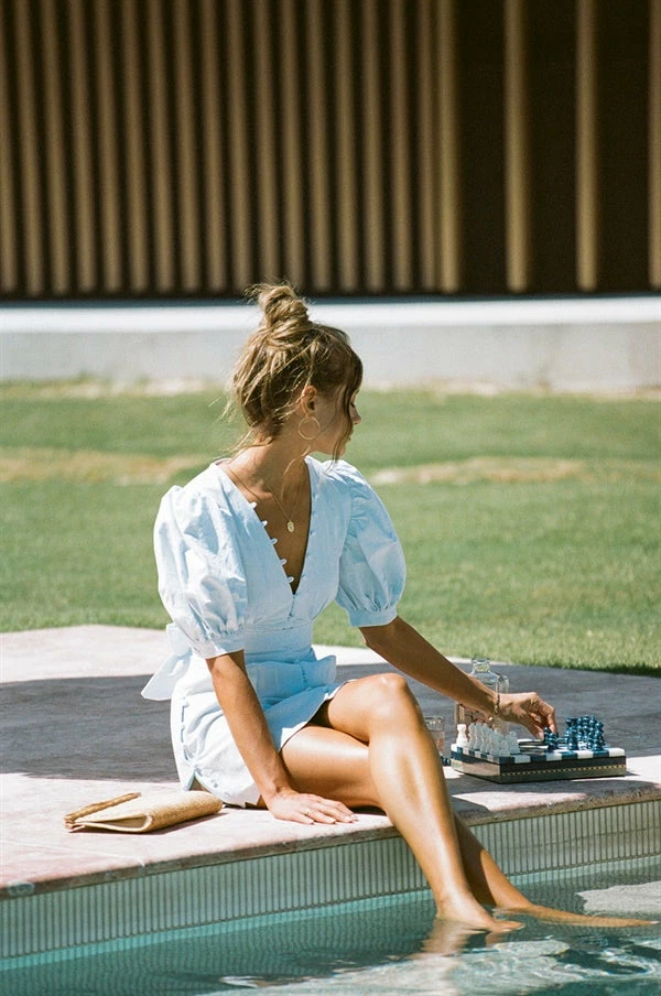 Kori Dress - Blue 9 Kori Dress - Blue - Image 7