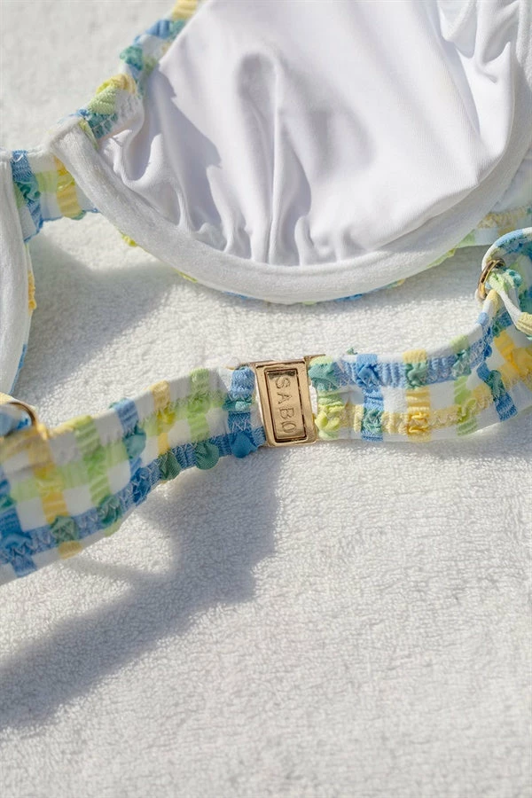 SAMPLE-Torquay Balconette Top - Blue 12 SAMPLE-Torquay Balconette Top - Blue - Image 10