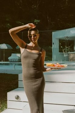 Vallie Midi Dress - Cocoa -Sabo Shop 144c7c8b 50d4 44aa ac08 7652a718ca04