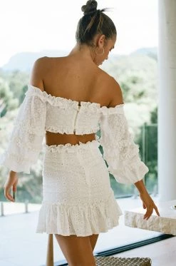 Ruffle Embroidered Dress -Sabo Shop 166c7b19 3239 410f 9dcf 35d60e7e8618