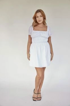 Yasmin Dress - White -Sabo Shop 171a2e1e c9b7 4d15 a49c 3114100f468e