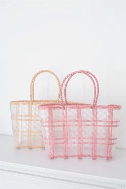 Bonnie Basket Bag - Pink -Sabo Shop 1ab620ad d11c 40ea a16d 97bad27f6938