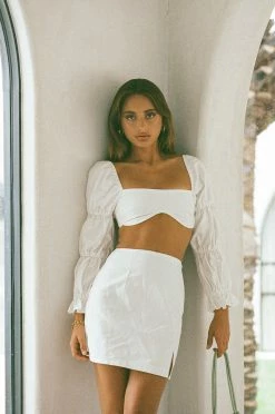 SAMPLE-Jade Skirt - White