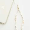 Beaded Phone Charm - White -Sabo Shop 1d045122 ad8b 4abd bdd7 efdedcf253ed
