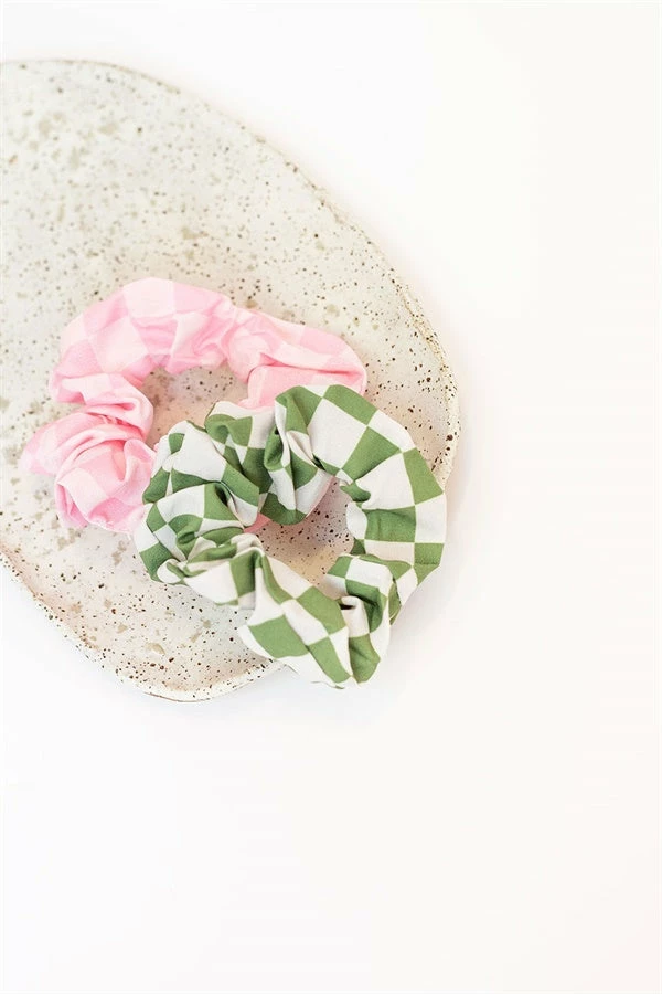 Check Scrunchie 3 Check Scrunchie