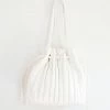 Nadia Pleated Bag - White