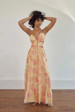Baila Maxi Dress - Painted Flower -Sabo Shop 211f97a3 4647 4d0c bfc0 78bd573bd008