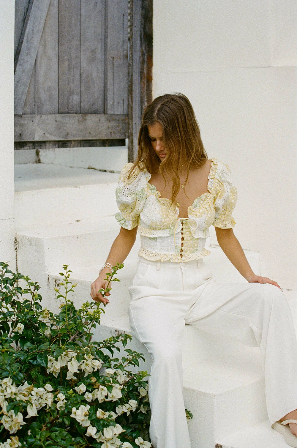 SAMPLE-Amarelo Shirred Top 7 SAMPLE-Amarelo Shirred Top - Image 5