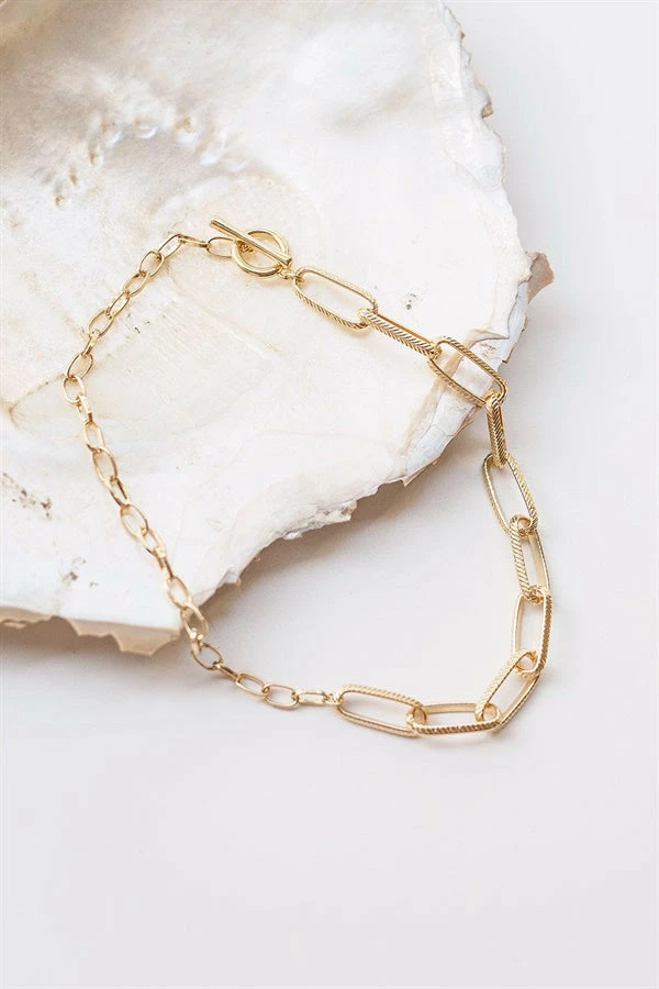 T Bar Link Necklace 3 T Bar Link Necklace