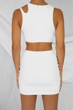 Damaris Dress - White -Sabo Shop 2d4ed24c 37d0 4150 bdd0 6c3f01d32596