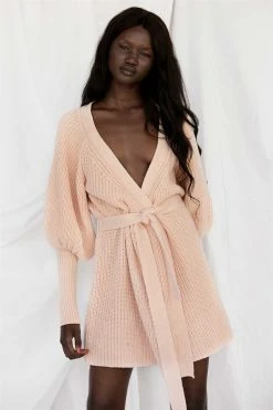 Elle Knit Dress - Pink -Sabo Shop 3190c203 21e2 417e bb98 96d2cb17ba00