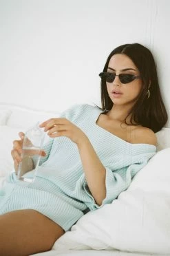 Sevina Knit Top - Blue -Sabo Shop 34e2d6c7 722c 4361 b629 fa8e42ab4cba