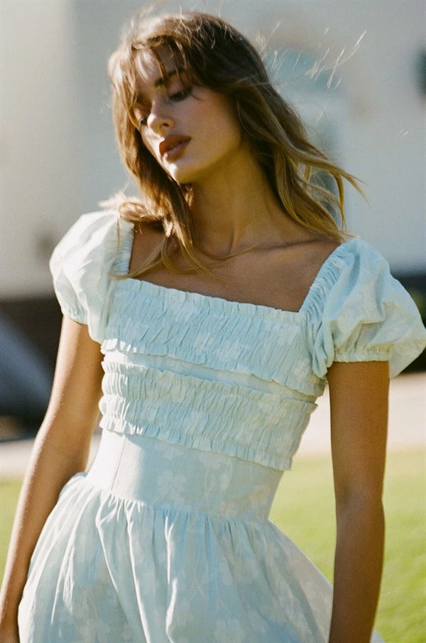 Zinnia Shirred Dress 4 Zinnia Shirred Dress - Image 2