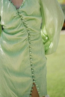 SAMPLE-Minna Button Dress - Emerald -Sabo Shop 3a040d0f bed8 4b5a ba25 fdca5a127647