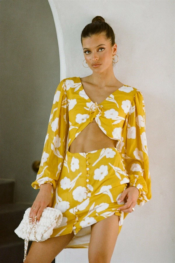 Lista Dress - Yellow Paraiso 3 Lista Dress - Yellow Paraiso