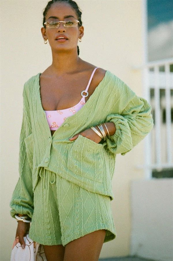 Ellis Shorts - Green Cable 5 Ellis Shorts - Green Cable - Image 3