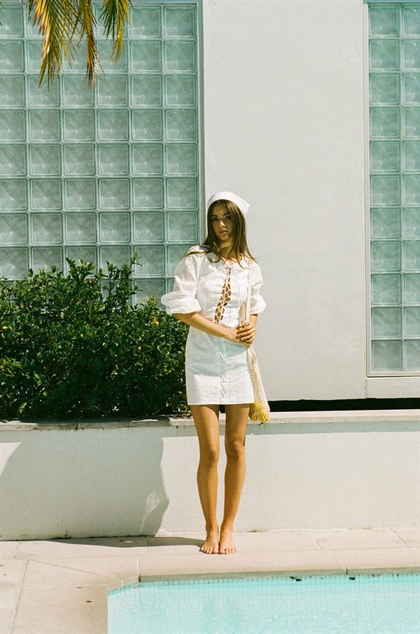 SAMPLE-Alma Dress - Eyelet 8 SAMPLE-Alma Dress - Eyelet - Image 6