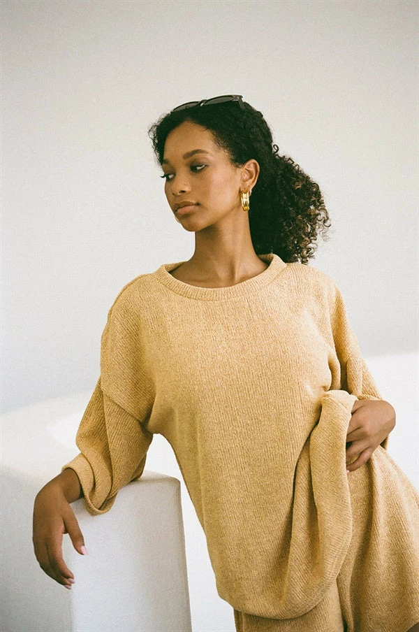 Wanderer Tee - Mustard Knit 3 Wanderer Tee - Mustard Knit