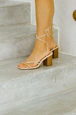 Zita Strappy Sandals - Nude