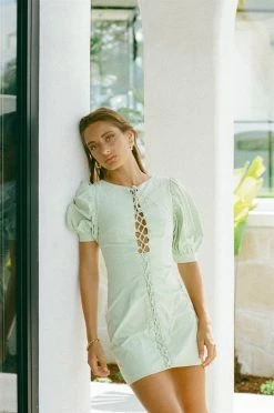 Alma Dress - Green -Sabo Shop 49a3c3e0 9bbd 4daf a385 40c661edb71c