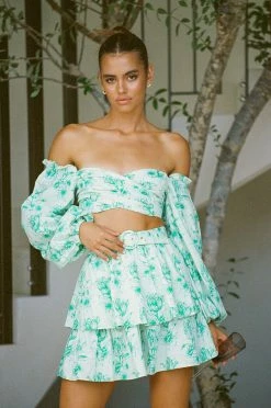 Belted Zoe Skirt - Tulip Floral