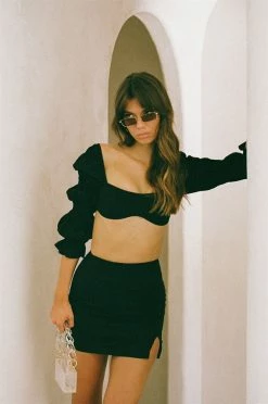 Jade Skirt - Black -Sabo Shop 4b8de4de 7c1a 432d 9721 ecc49e8d2cec