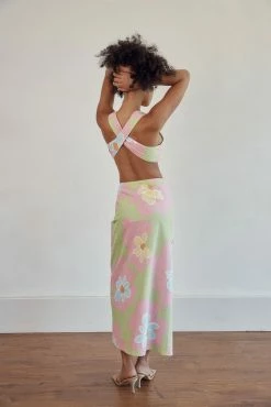 Samira Midi Skirt - Hana Green -Sabo Shop 4f54dc00 2ec7 4994 80f6 618c2f73e6e0