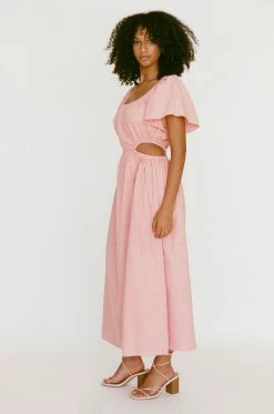 Ezzy Midi Dress - Pink -Sabo Shop 50fd51db 8957 40d1 8e02 eebf4b914107