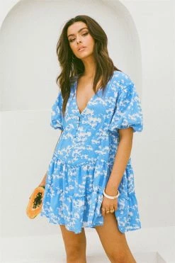 Tarelle Dress - Blue -Sabo Shop 53eda9cd d15a 4bdb 83c4 b0614e9d5e77
