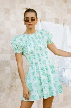 Charlize Shirred Dress - Tulip Floral -Sabo Shop 57831081 66bf 4800 8aba e8f5c74a1d77