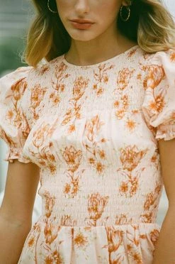 Charlize Shirred Dress -Sabo Shop 5783be0f 8a90 4484 8844 cfffcc695932