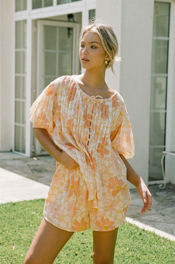 Leta Top - Autumn Floral 5 Leta Top - Autumn Floral - Image 3