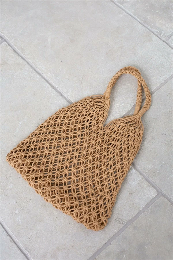 Market Tote - Tan 3 Market Tote - Tan