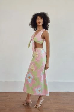 Samira Midi Skirt - Hana Green -Sabo Shop 58af6cd8 acea 4aac 890a e250815b061f