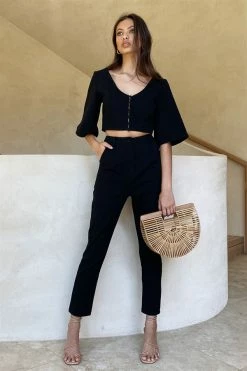 SAMPLE-Keely Pants - Black 9 SAMPLE-Keely Pants - Black -Sabo Shop 5a07edb6 c81a 4c61 958f 92812c89d0fe 8c2cde8f 0072 4eca 9619 49629e21683c