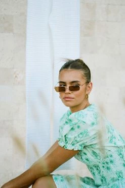 Charlize Shirred Dress - Tulip Floral -Sabo Shop 5a113a1d f462 4d91 bd21 1f77ecd584dd