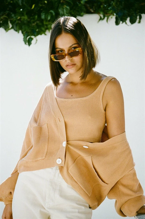 SAMPLE-Evalia Cardi - Tan 6 SAMPLE-Evalia Cardi - Tan - Image 4
