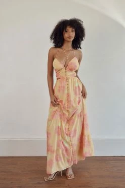 Baila Maxi Dress - Painted Flower -Sabo Shop 6e8f597e a815 475a 814a 3b63b5b25207