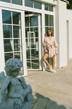 Elle Knit Dress - Pink -Sabo Shop 6fd177e6 ef6b 4870 966a 8968c2893352