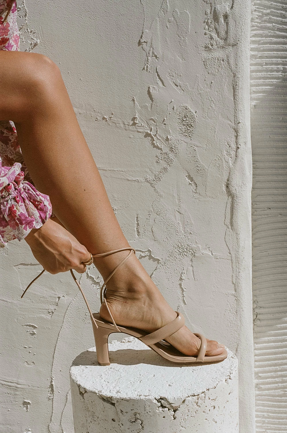 Strappy Asteria Heels - Tan 4 Strappy Asteria Heels - Tan - Image 2