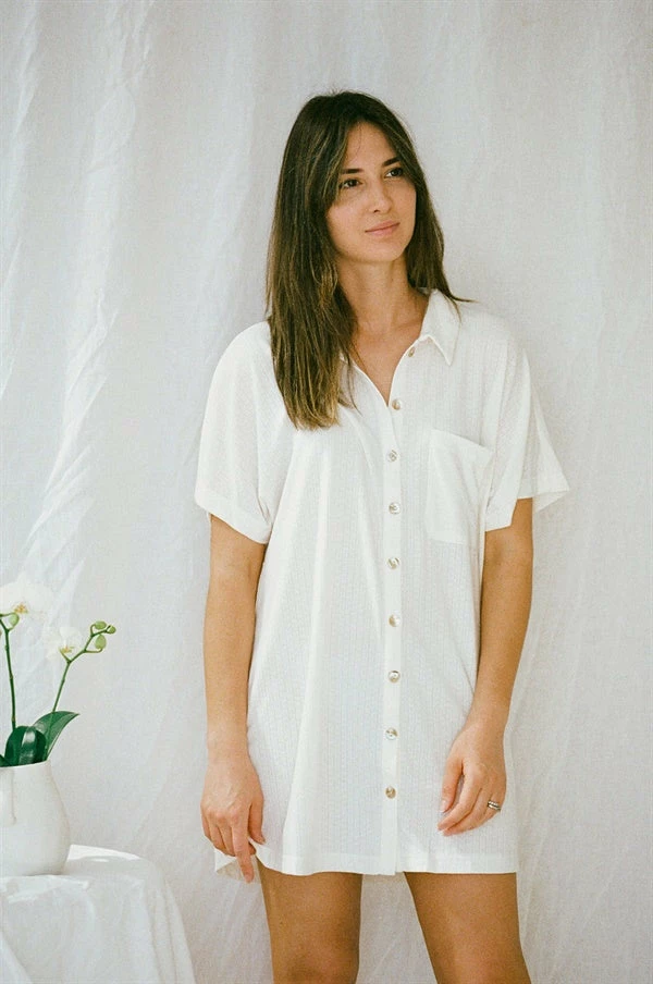 Cosy Shirt Dress - Jersey 5 Cosy Shirt Dress - Jersey - Image 3