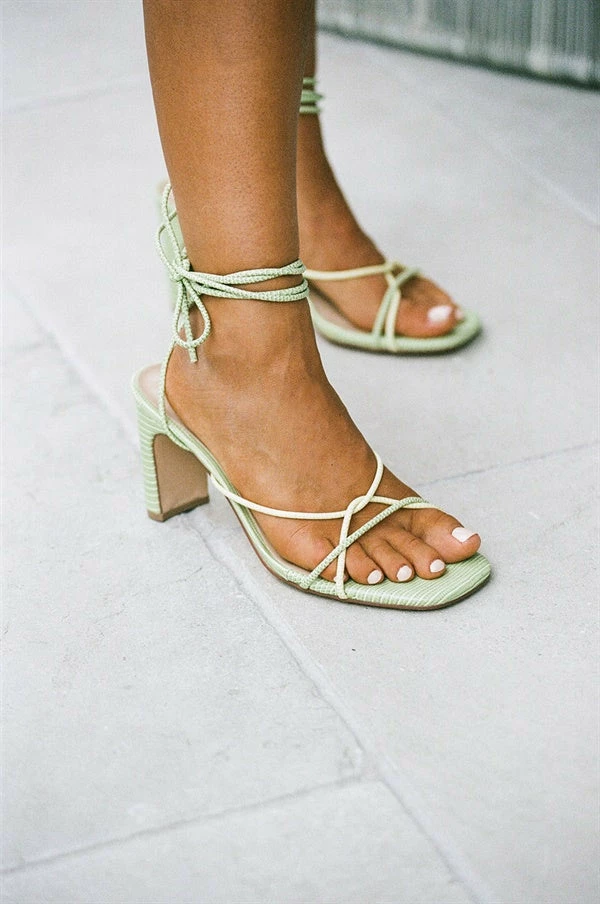 Strappy Tallara Heels - Citrus 4 Strappy Tallara Heels - Citrus - Image 2