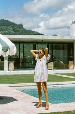 Bambina Dress - Sky Floral -Sabo Shop 87c078ea b49d 4bfd 9626 2e2cc9249d0e