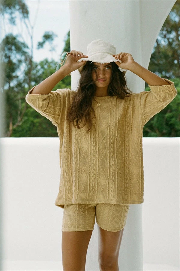 Archer Bike Shorts - Tan Cable 7 Archer Bike Shorts - Tan Cable - Image 5