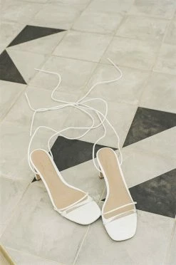 Strappy Juleah Heels - White -Sabo Shop 8bdcb221 2866 42f7 95d0 c4d45c676bbf