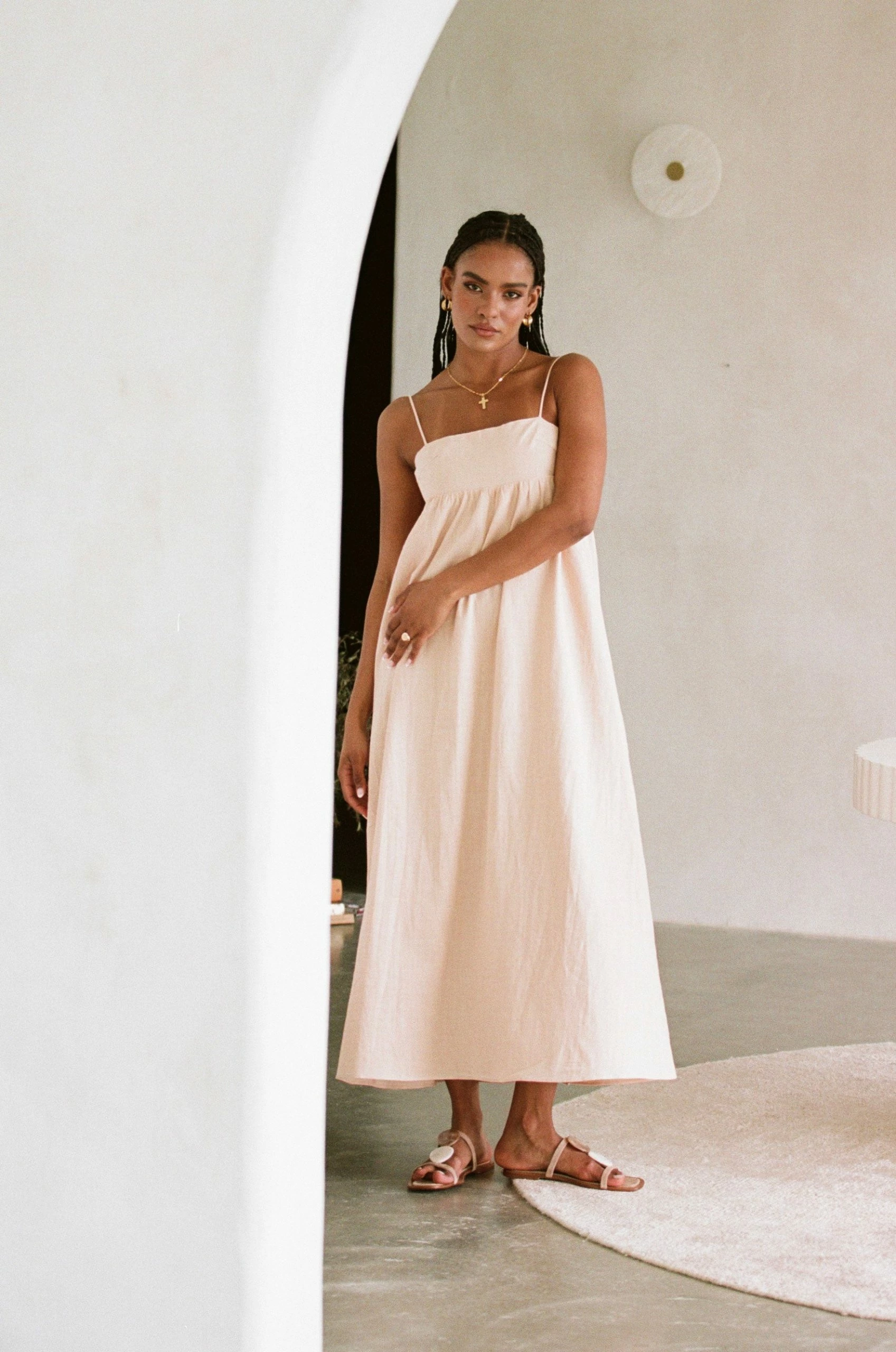 Azaria Dress - Tan 3 Azaria Dress - Tan