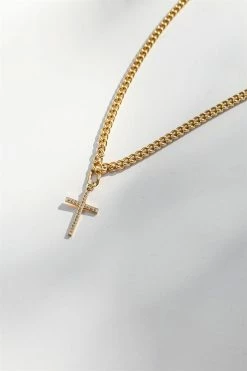 Stone Cross Necklace