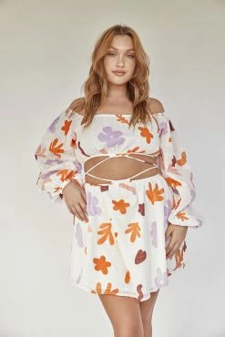 Avie Off Shoulder Dress - Autumn -Sabo Shop 9621260c 217b 4fce 9953 4c2c74185cfd