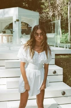 Nyrobi Dress - White -Sabo Shop a0683d8d 4e5a 45e5 b3da b5bfa35ecfcc